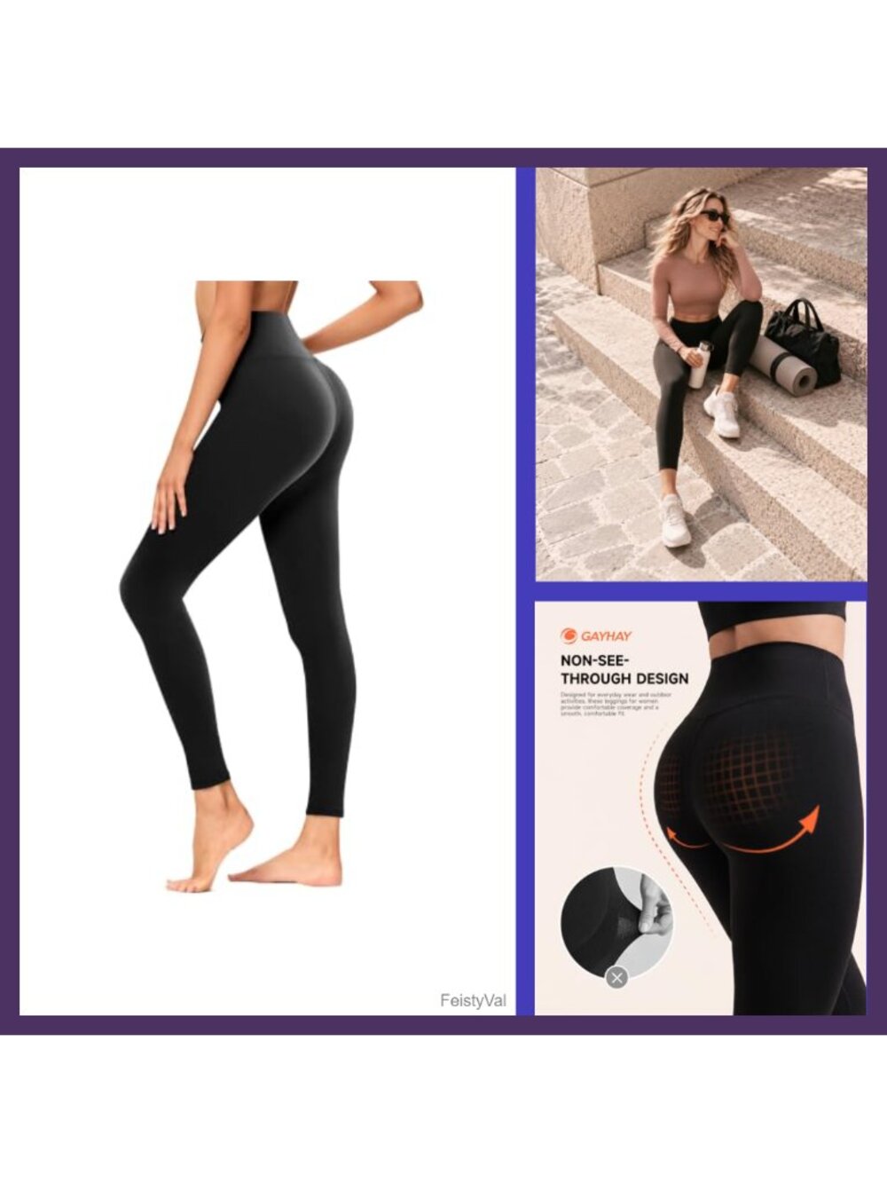 High Waisted Leggings with Pockets Buttery Soft Yoga Pants Gym